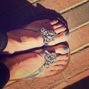 Guess sandals with rhinestones